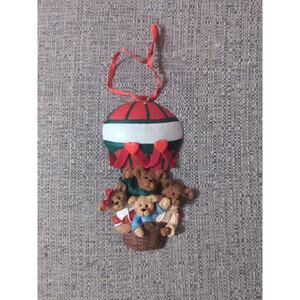 Kurt Adler ornament teddy bears in hot air Balloon